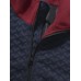 Men Texture Fleece Patchwork Contrast Double Pockets Lapel Jackets