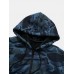 Mens Cotton Camo Printed Plush Lined Zipper Slant Pockets Jackets